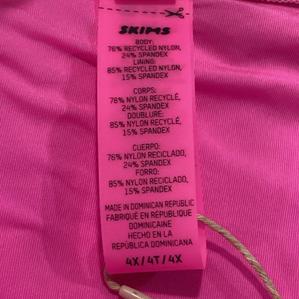 SKIMS Bathing Suit Bottoms Thong in Color Taffy Plus Size 4X NWT